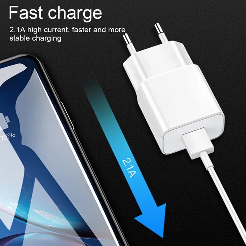 For Huawei P20 Pro fast charger For P30 pro P10 Honor 10 mate 9 10 20 v10 v20 note 10 Nova2 honor 8 v8 9 v9 EU Adapter. 