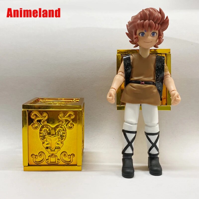 ST/ShineTime Saint Seiya Myth Cloth EX Aries Mu KiKi Gold Knights of the Zodiac PVC Action Figure Model In Stock