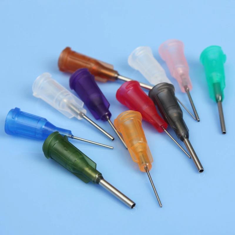 30ml/50ml Transparent Polyethylene Needle Dispenser Dispensing Bottle for Rosin Solder Flux Paste + 11 Needles Tools Vnce Lncei. 