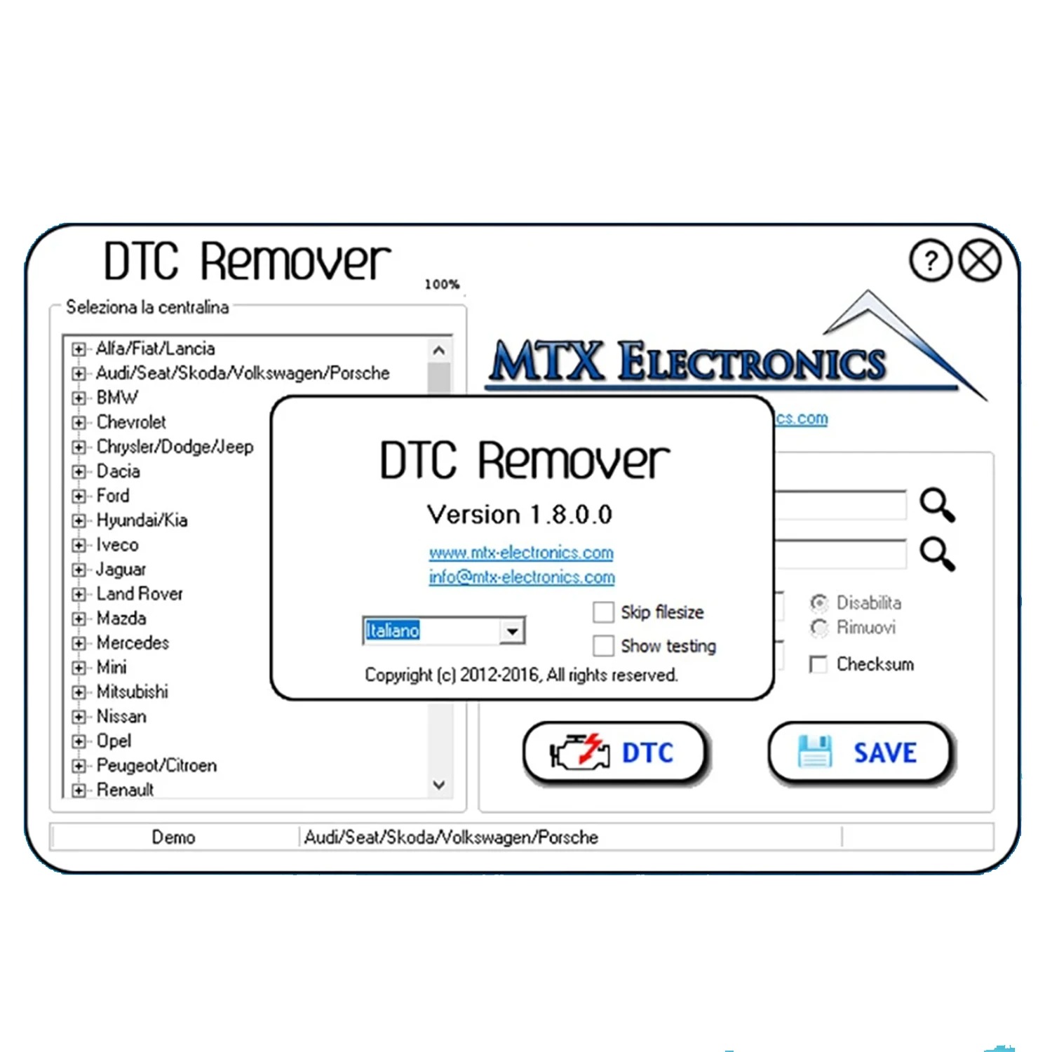 ECU DTC Remover Software OBD2 ECU Chip Tuning Software Full MTX DTC Remover. 