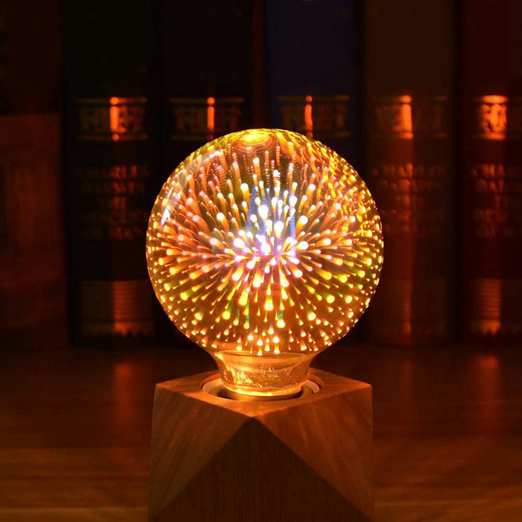 4X LED Infinity 3D Firework Effect LED Bulb LED Light Bulb Decoration Lamp 85-265V E27 Holiday Lights,A60. 
