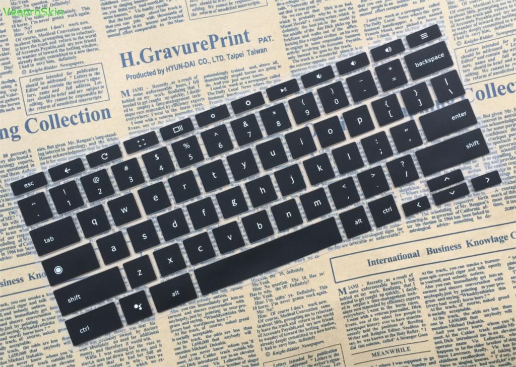 【happy one】For Google 12.3" Touch-Screen Chromebook(2017 Released) Keyboard Skin Layout Ultra Thin Clear Keyboard Cover. 