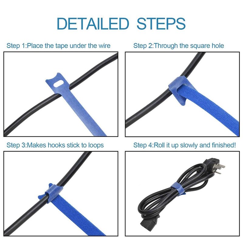 BRADOO- 1 Pcs 1.5M Micro-Hdmi To Hdmi Cable for Hd Tv Camera Gopro Hero 3 & 50Pcs Color Mixing Cable Cord Strap Hook Loop. 