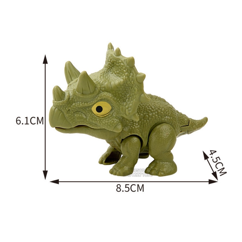 【Sandmdm】 2023 Dinosaurs Figures Velociraptor Blue Yellow Jurassic Spinosaurus Bite Hand Toy Tricky Mini World Fidget Finger Creative Xmas Gift. 