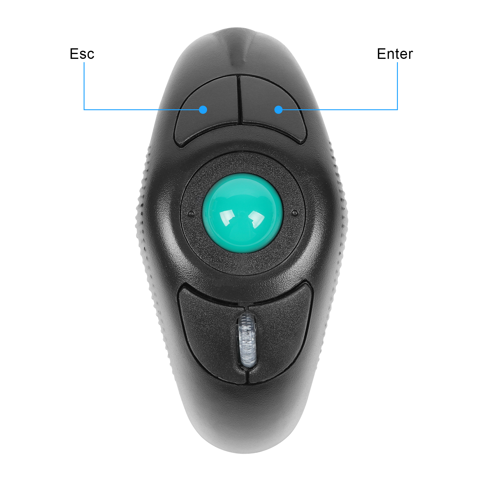 Wireless Trackball Mouse 2.4GHz Wired Thumb-Controlled Digital Mause 10M Handheld Vertical Track Ball Optical Ergonomic Mice. 