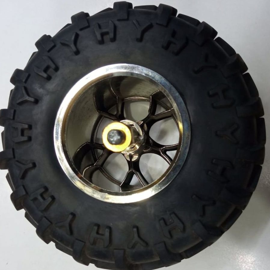 17mm HEX With 130mm WHEEL D130mm Robotics RUBBER Tier Wheel 130x60mm With 6mm Brass Copper Long 17mm Hex Shaft Coupling Robotic Wheels Tire For Arduino Smart Robot Car Wheel DIY. 