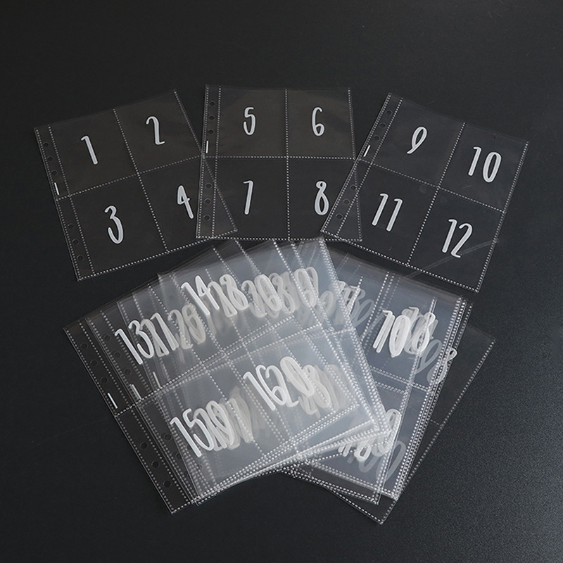 25 Sheets Of 100 Envelopes Save Money Challenge Pre-marked 1-100 Money Bag Cash Filler A5 Ring Adhesive Insertion Replacement. 