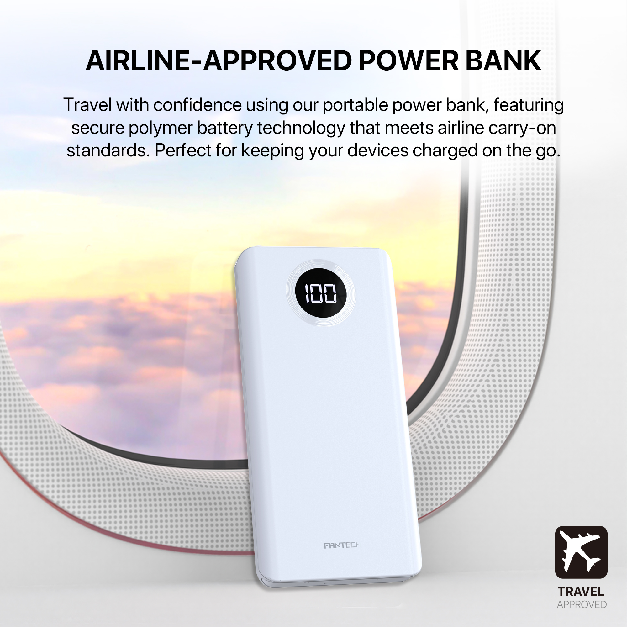 FANTECH S2 PowerBank 10000mAh Slim Mini Type C Micro Dual Output 10W Safe Reliable High-Speed Charge PowerPack Portable Power Bank. 
