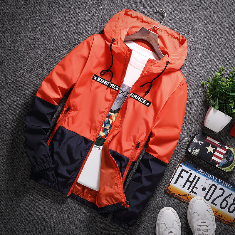【Solo Yolo】2021 Spring New Korean Style Color Matching Men's Jacket Casual plus-Sized plus Size Thin Student Coat. 