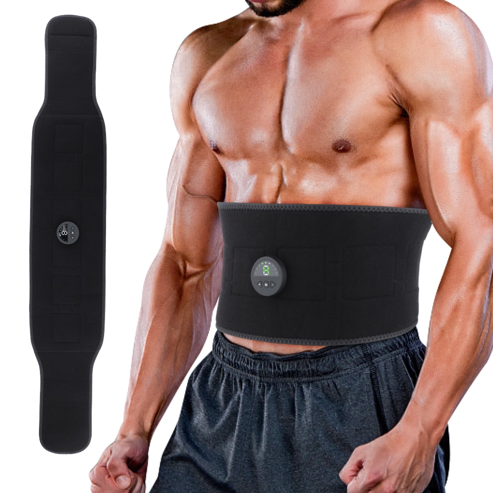 Electric Fitness Vibration Belt Remote Control EMS Muscle