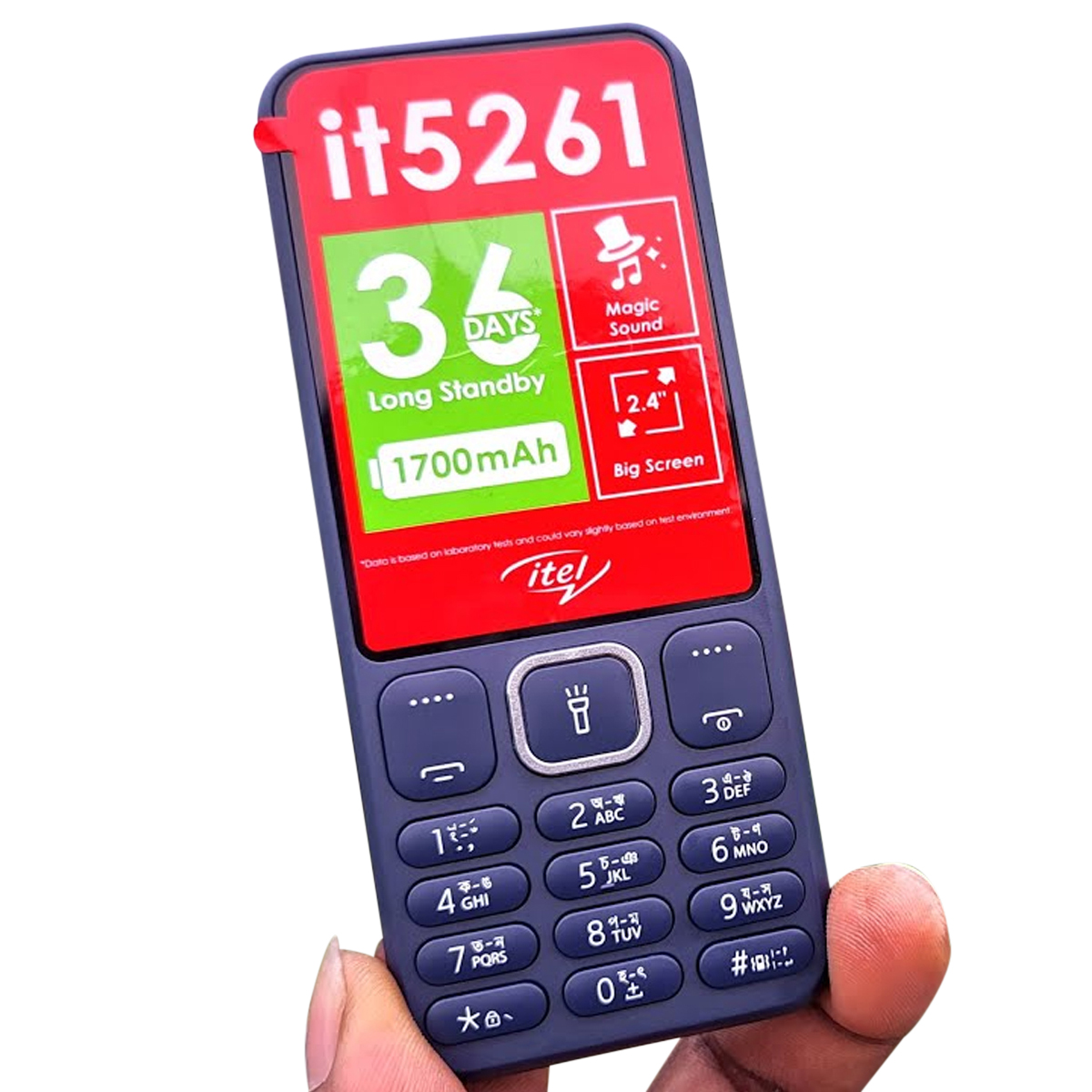 Durable Features and Smooth Making - Itel it5261 Dual SIM Feature Phone-1700 mAh - Upscale Your Trend - Express Your True self. 