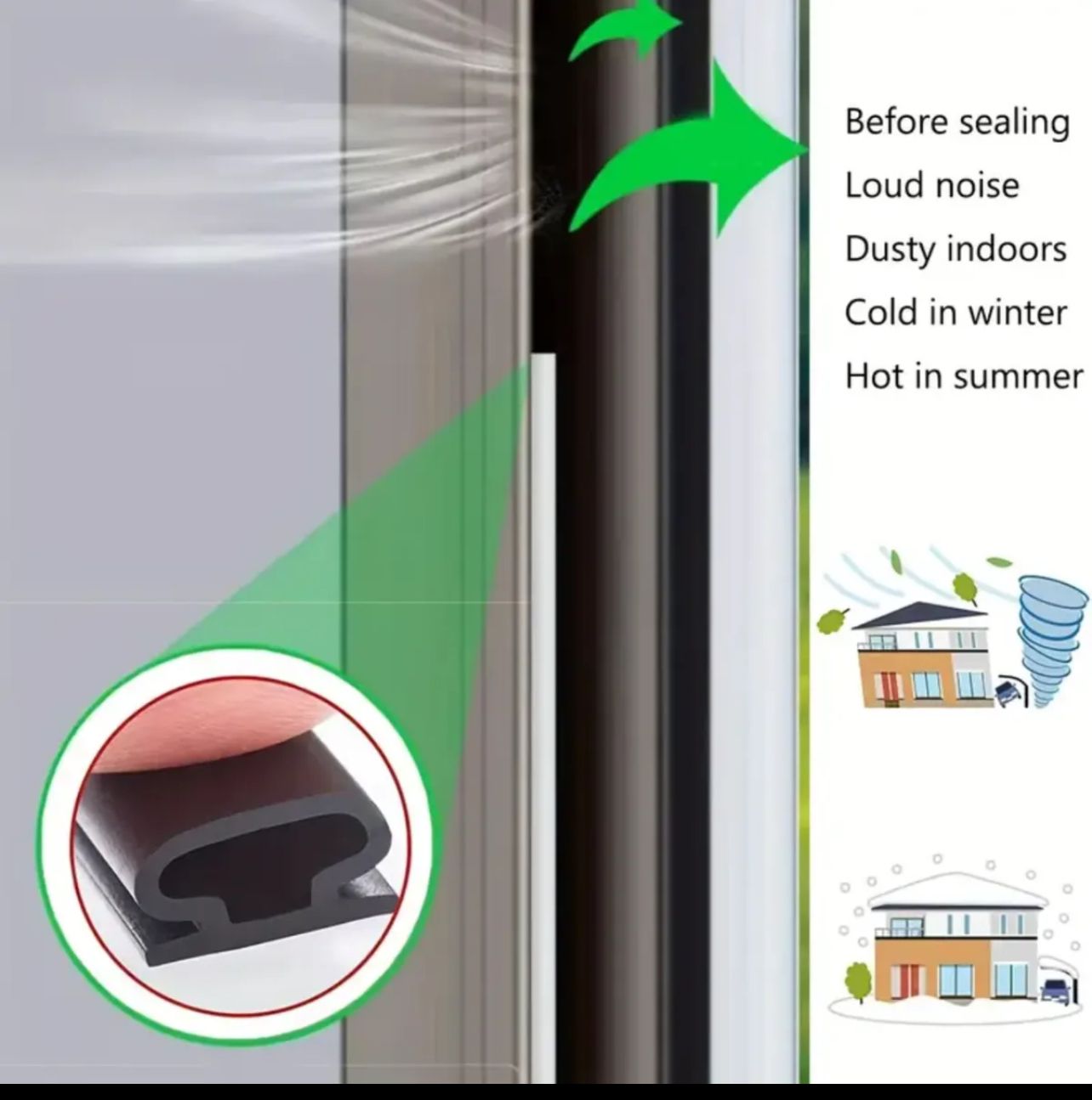 Window sealing strip, Weather Stripping Door Seal, Window And Door Seal Strip, Soundproofing Self-AdhesiveSoundproofing Self-Adhesive Backi Backing D-Shape Door Weather Strip Model-Rubber seal-501. 