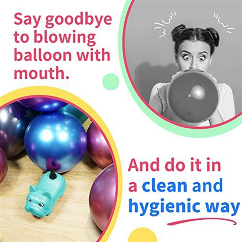 Portable Balloon Inflator Air Blower Garland Tools Fit For Party Decoration EU Plug. 