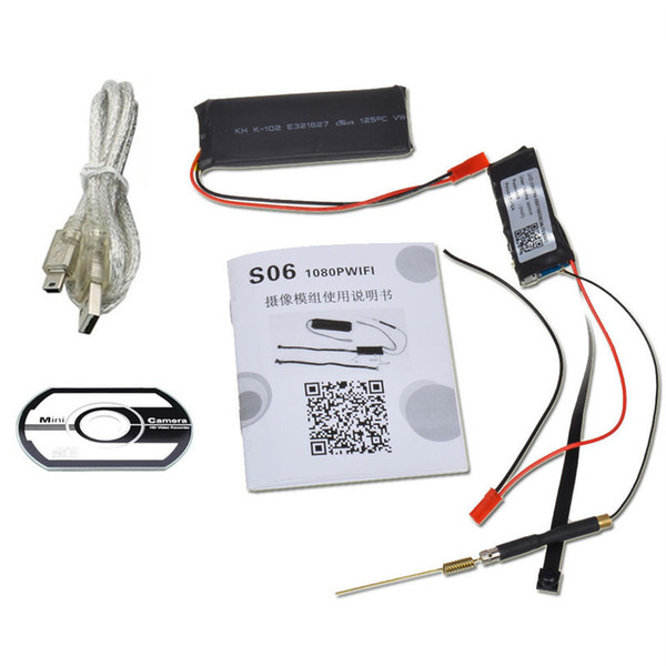 Full HD 1080P Wifi ip P2P  Module Mini DV DVR Wireless IP Surveillance Security Ribbon Camera-S06. 
