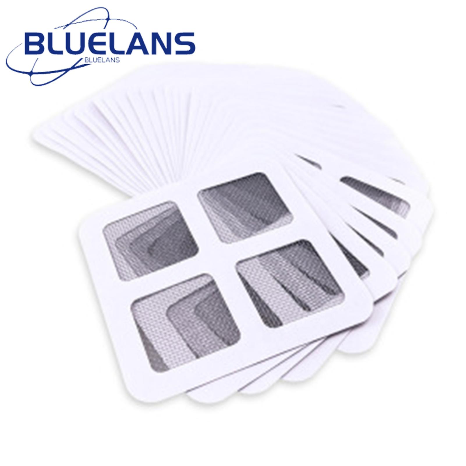 Adhesive Backing Drain Stickers 100pcs Hair Catcher Drain Cover Stickers Prevent Clogs with Fine Mesh Design Adhesive Backing Break-resistant Buyers' Choice Efficient Drainage Stickers