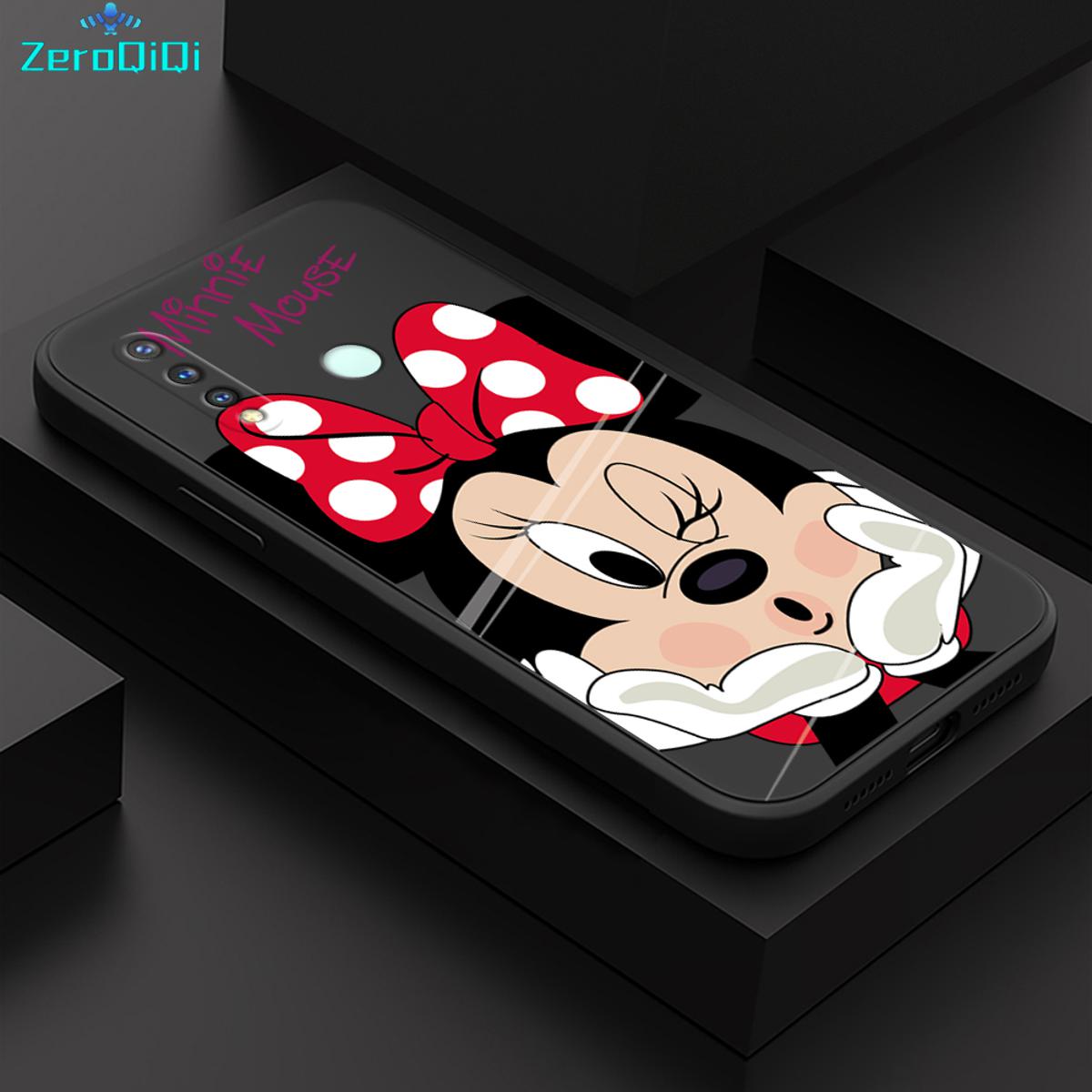 ZeroQiQi for Vivo Y19 Back Cover Cartoon Cute Mouse Full Lens Protection Thin Anti Drop Phone Case Built in Thin Pile Silicone Soft Case