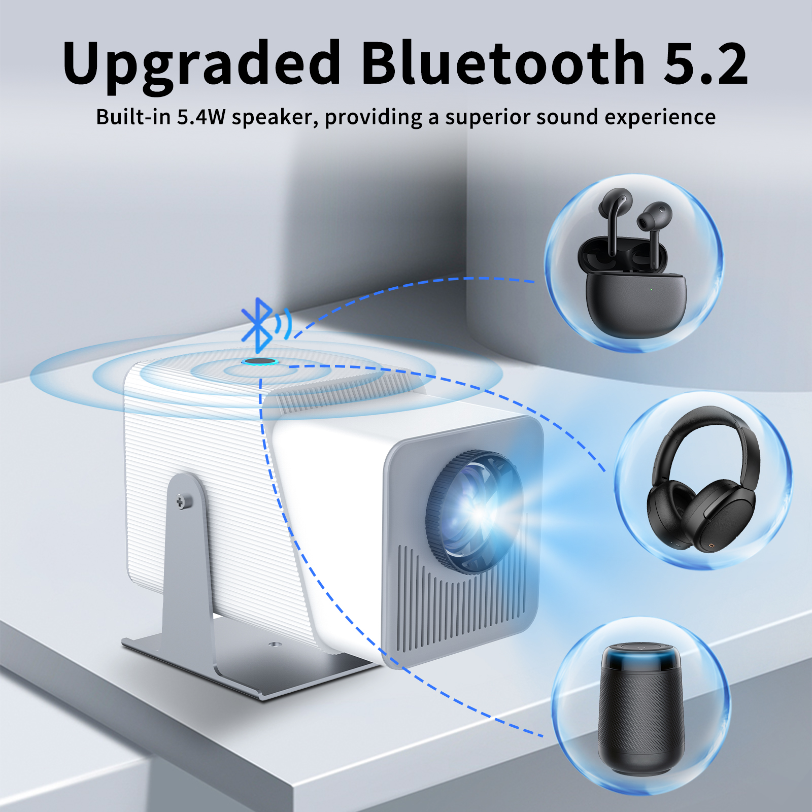 New Z10 Smart Portable Small Projector Full HD 4K Android 11 Screen Projection Movie 1080P Mini LED Home Video Projectors. 