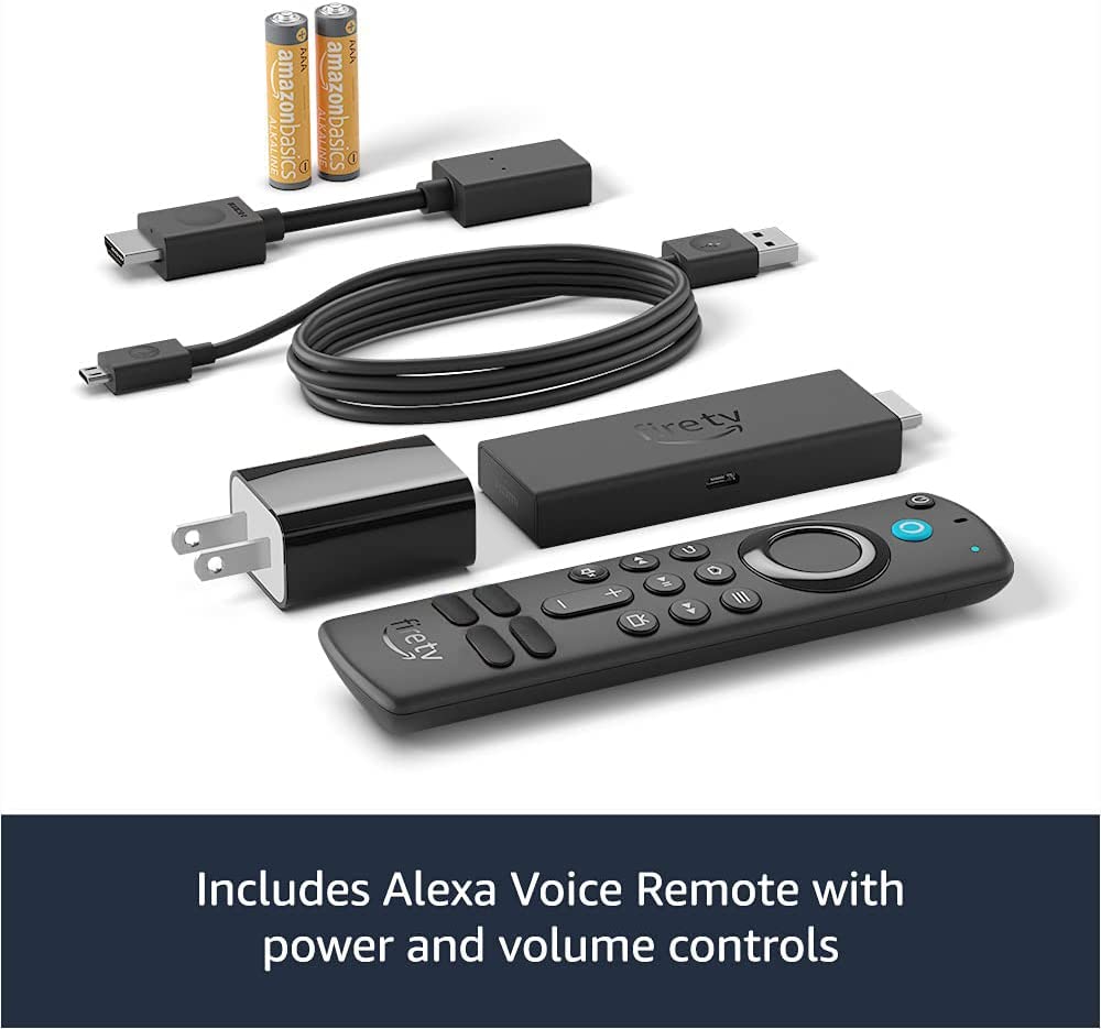 Fire TV Stick 4K Max streaming device, Wi-Fi 6, Alexa Voice Remote (includes TV controls). 