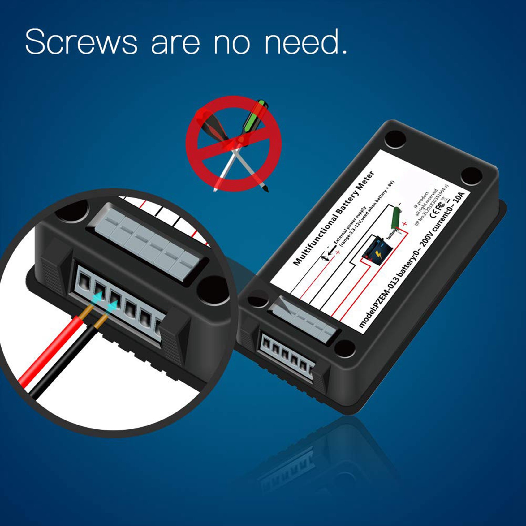 2X DC Multifunction Monitor Meter LCD Display Meter (Widely Applied to 12V/24V/48V RV/Car ). 