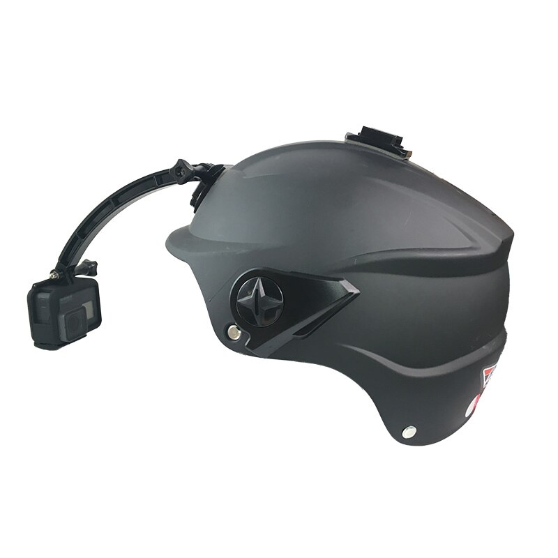 【VisioN Shop】Helmet Kit for GoPro Extendable Pole Curved Flat Adhesive Mount Buckles for Go Pro Hero 7 5 4 SJCAM Xiaoyi Yi Cam. 