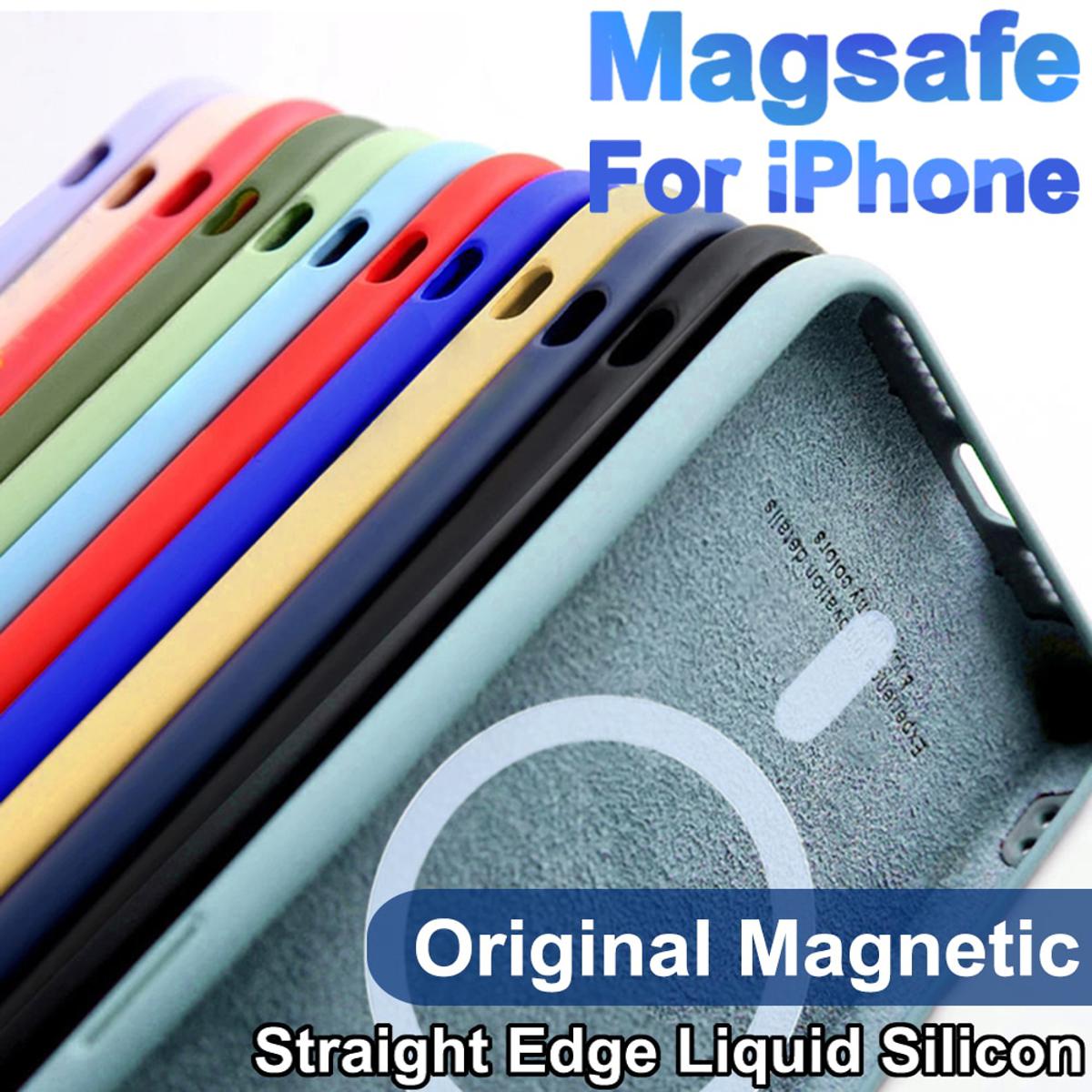 【Winners Store】 2023 Original Liquid Silicone Cover For Apple Magsafe Case Iphone 11 12 13 14 Pro Max Mini 7 8 14 Plus X Xr Xs Se 2020 Clear Magnetic