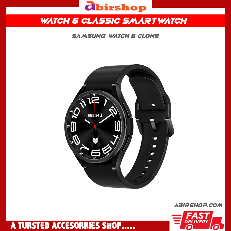 Watch 6 Classic Smartwatch Samsung Watch 6 Clone Bluetooth Calling Smartwatch