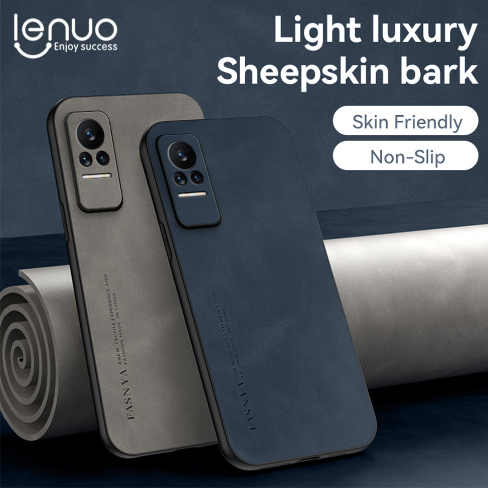 Lenuo For Xiaomi Civi / Civi 1s Sheepskin Leather Shockproof Case Luxury Matte Back Cover. 