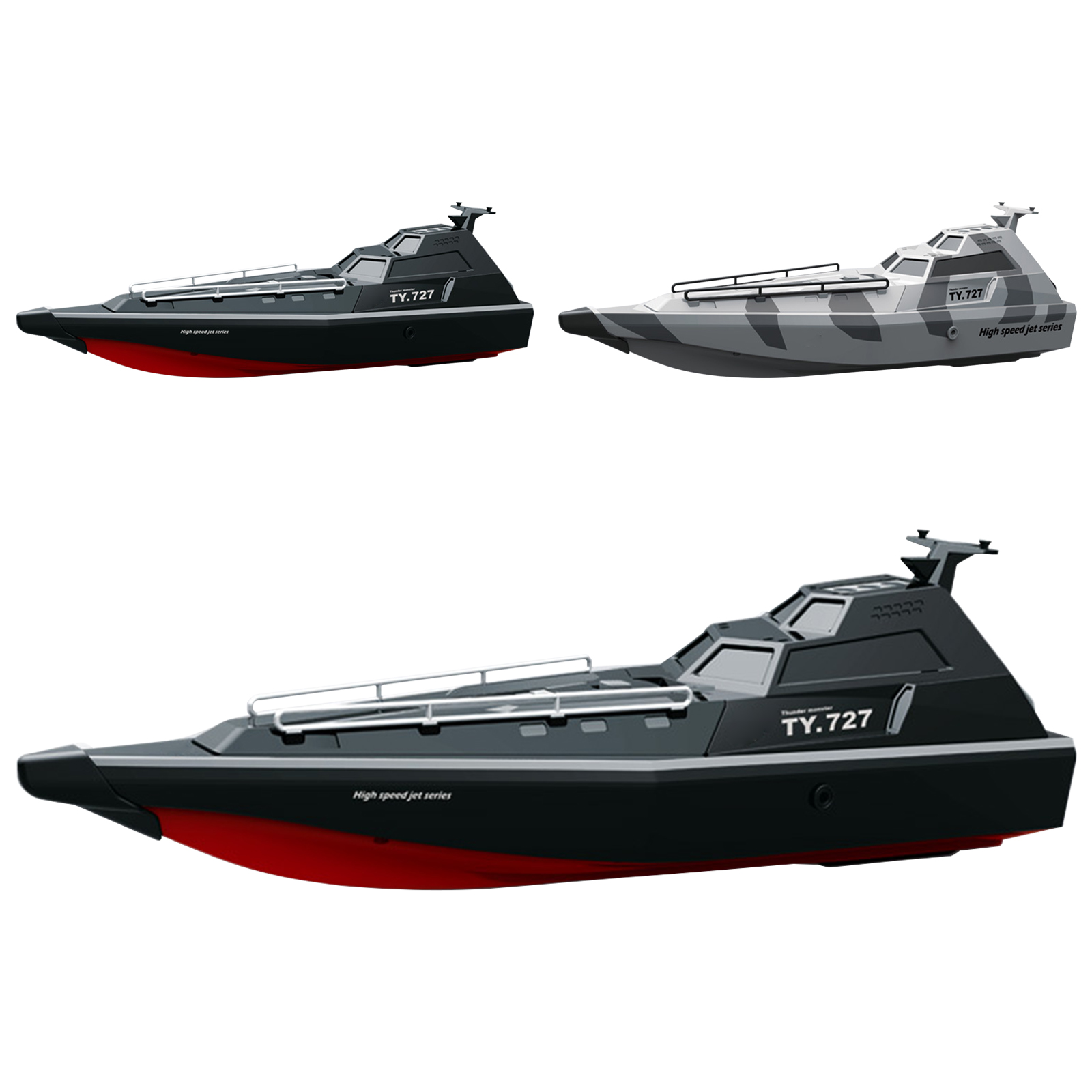 GC TY727 2.4GHz RC Turbojet Pump Boat High-Speed Remote Control Jet Boat With Low Battery Alarm Function For Kids Gifts