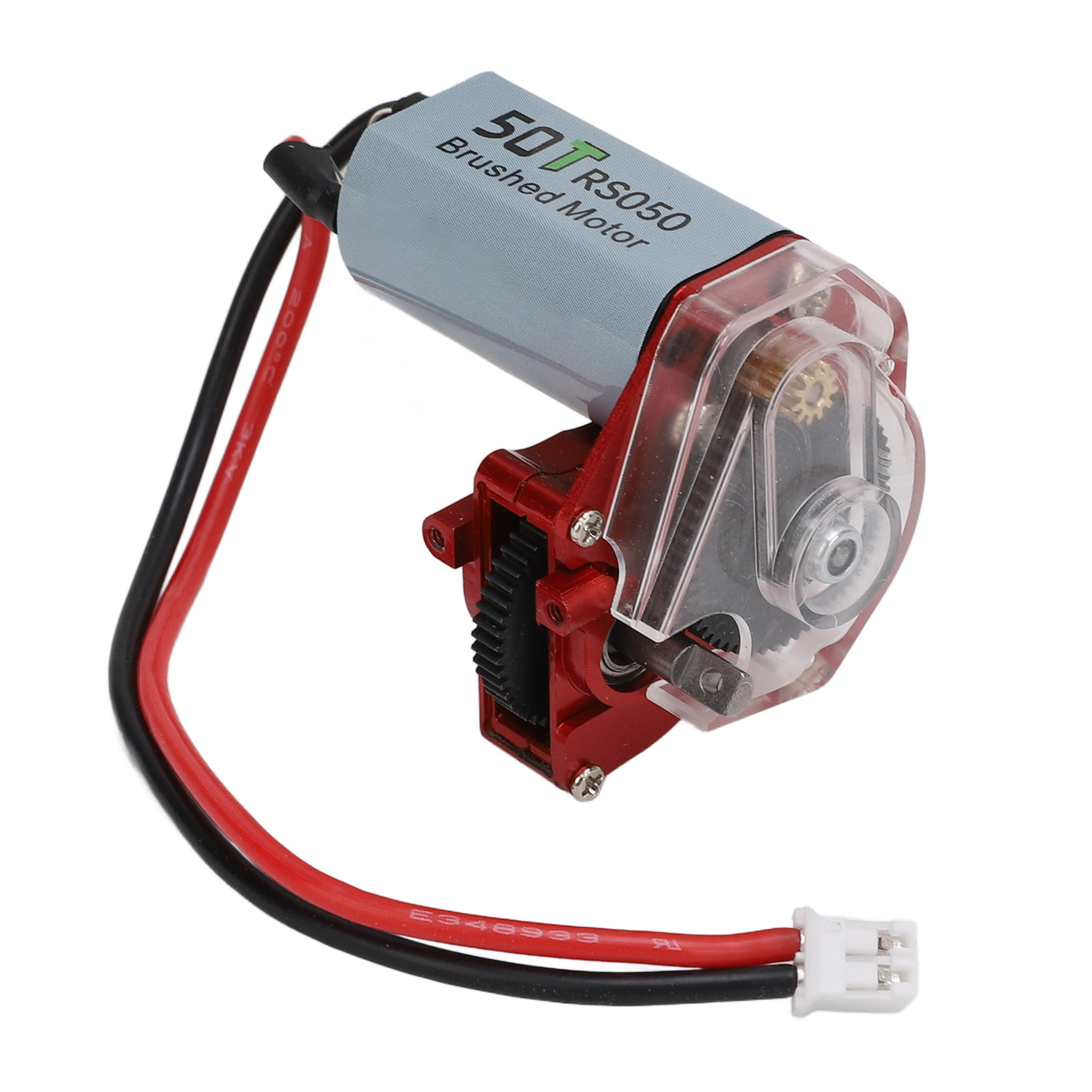 Rc car gearbox rc transmission gearbox rc gearbox replacement rC Gearbox with 050 50T Motor Metal Plastic Transparent Transmission Gearbox for Axial SCX24 1/24 RC Car Upgrade Parts. 