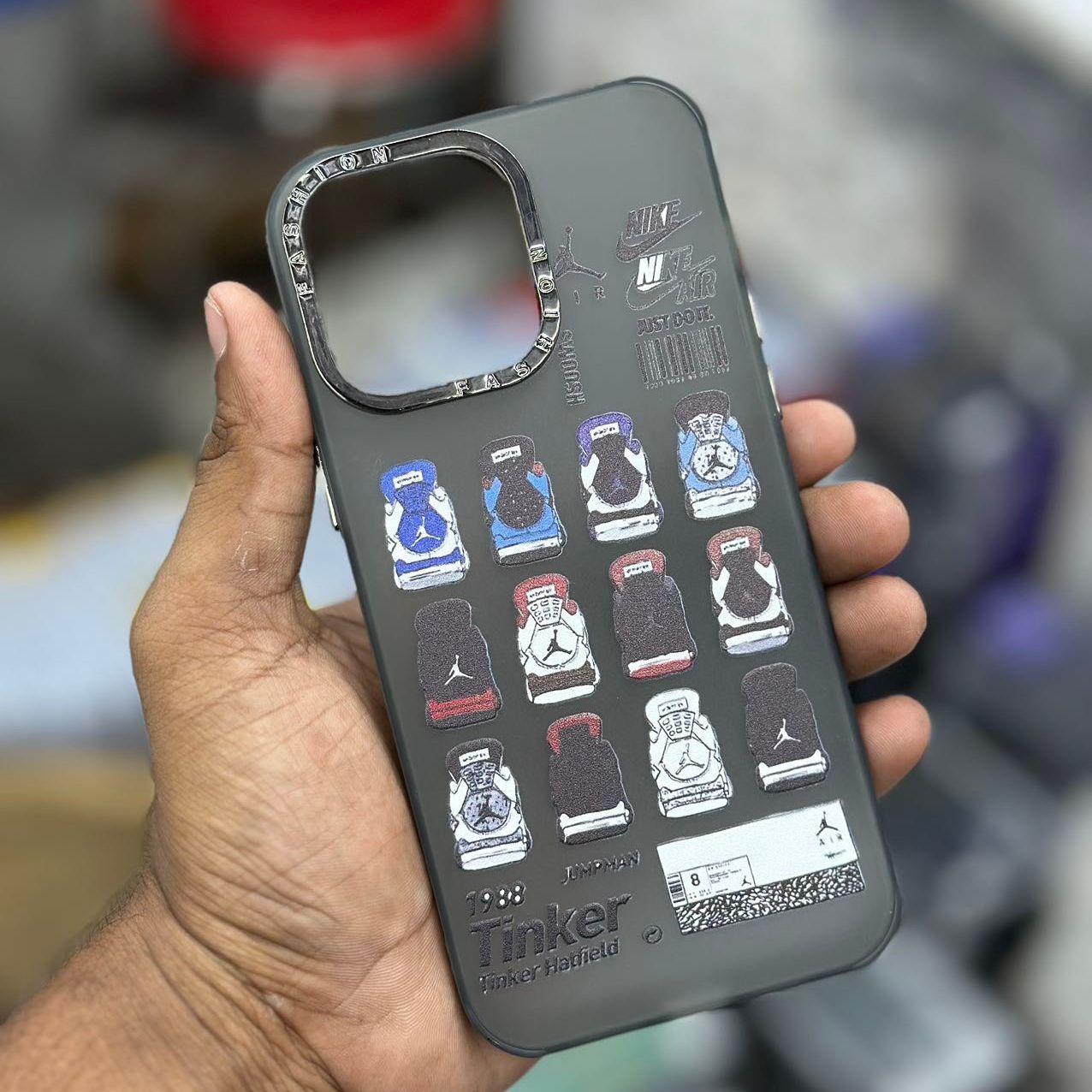 For iPhone 11 Pro Max Premium matte hard casing NIKE comics case phone case compatible. 