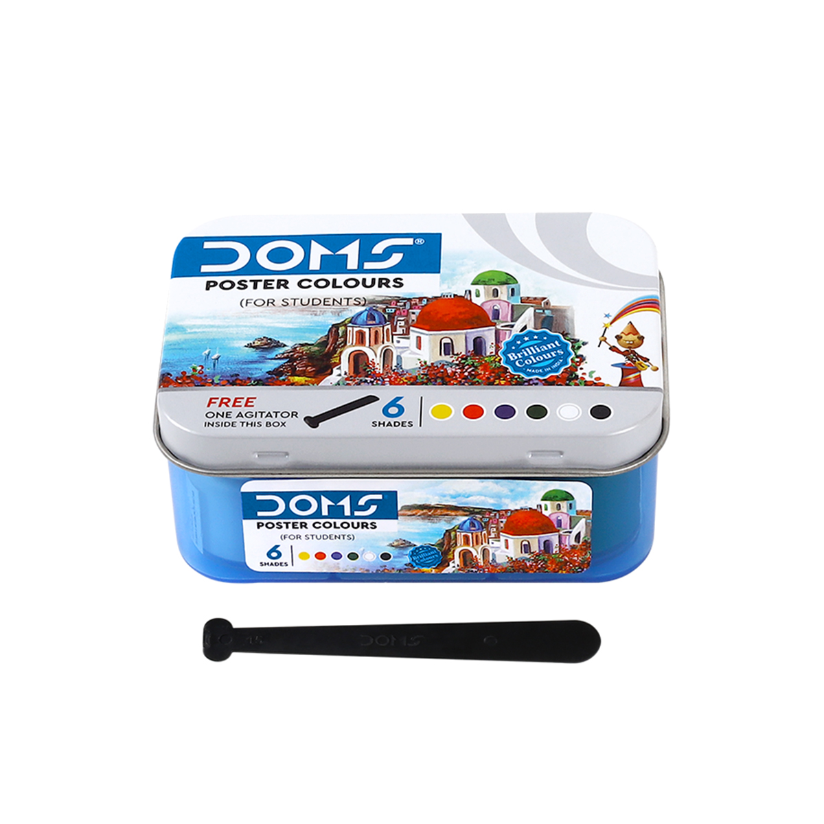 DOMS Poster Colour 6/12/14 color box Paint for artists. 