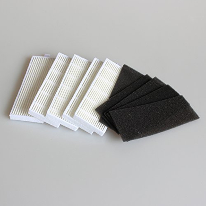 NEW 5pcs sponge + 5pcs Hepa filter for replacement chuwi ilife A4 robot vacuum cleaner. 