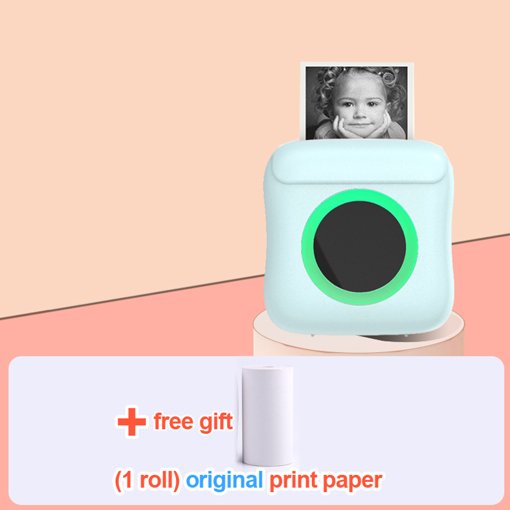 Mini Thermal Printer Photo Note Sticker Printing Bluetooth Wiressless Printer for IOS Androd Phone No Need Ink in 57mm.. 