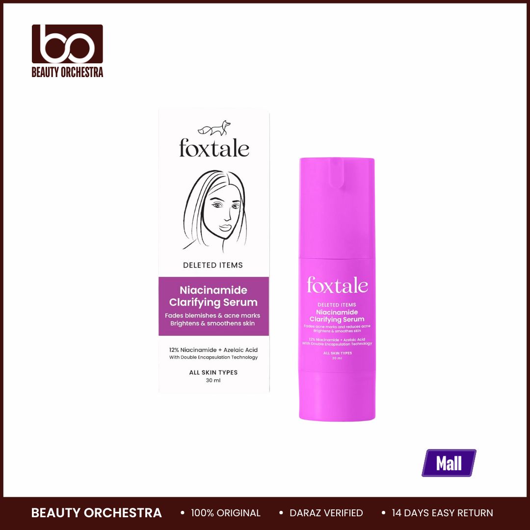 Foxtale Niacinamide Clarifying serum with Azelaic Acid for Oil Control & Brightening 30 ml