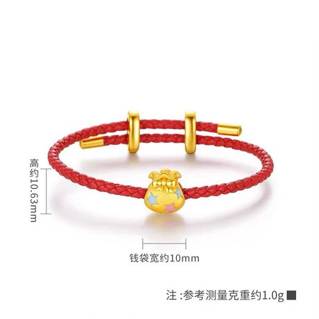 ☽◆Shajin transfer beads men and women fu bag hand rope road through string DIY hand-string bead scattered wholesale
