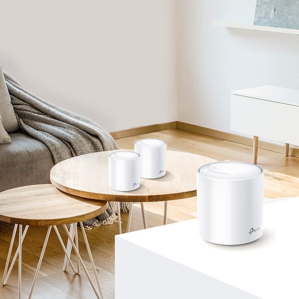 tp-link deco x60 ax3000 whole home mesh wi-fi 6 system (2 pack). 