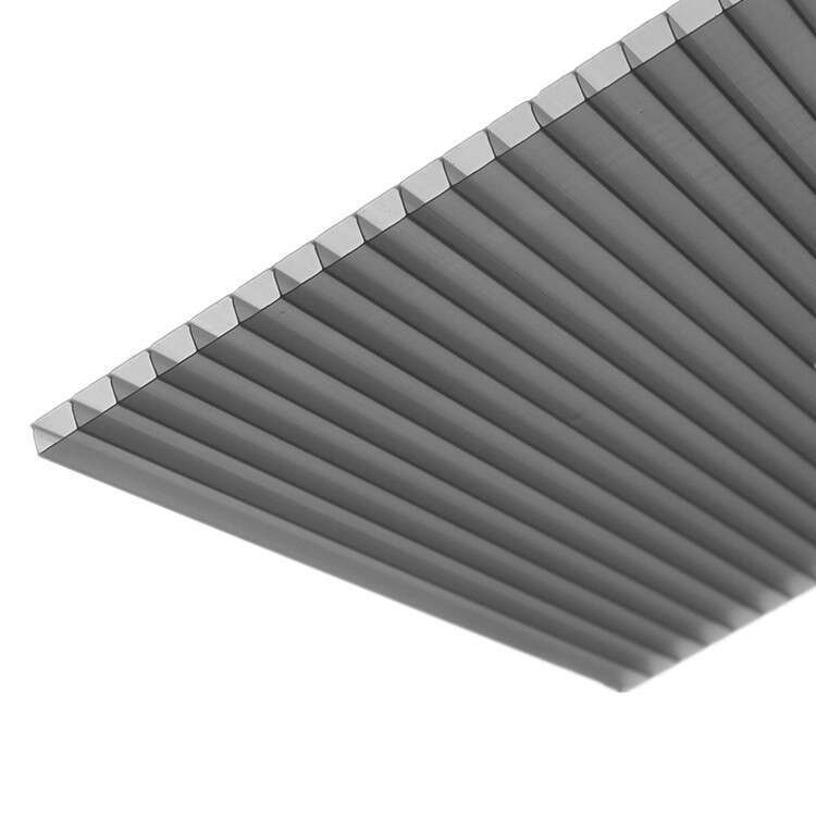 Double layer transparent hollow PC polycarbonate daylighting board greenhouse rain canopy sunlight board. 