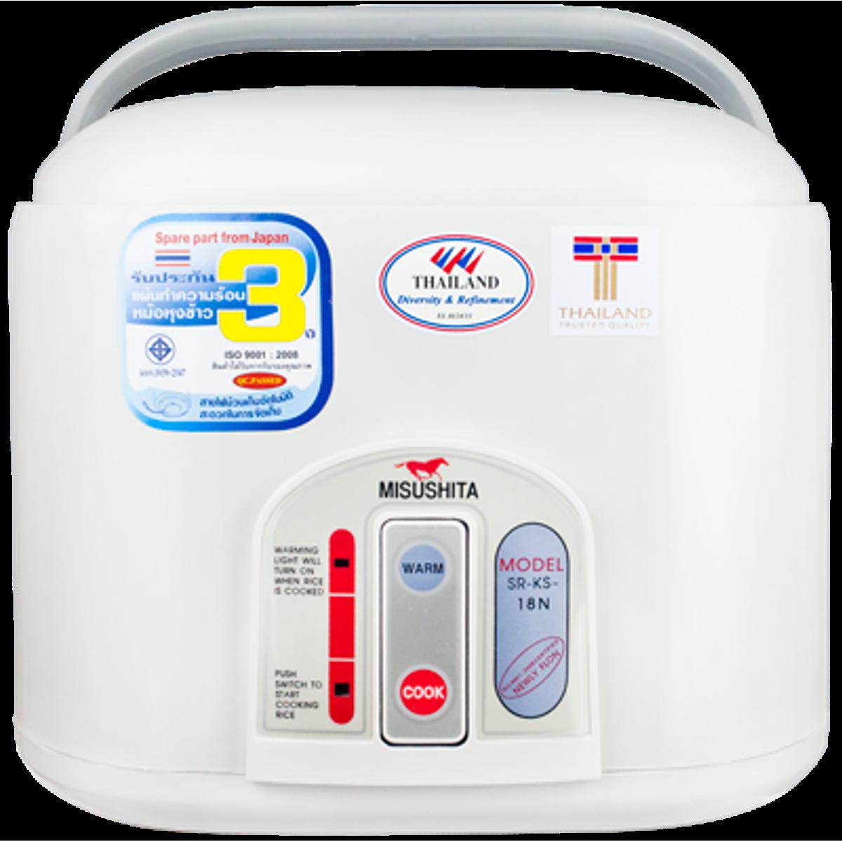 Misushita Electric Rice Cooker 1.8L-Sr-TS-18N Elevate Your Culinary Experience with Effortless Precision and Perfectly Cooked Rice. 