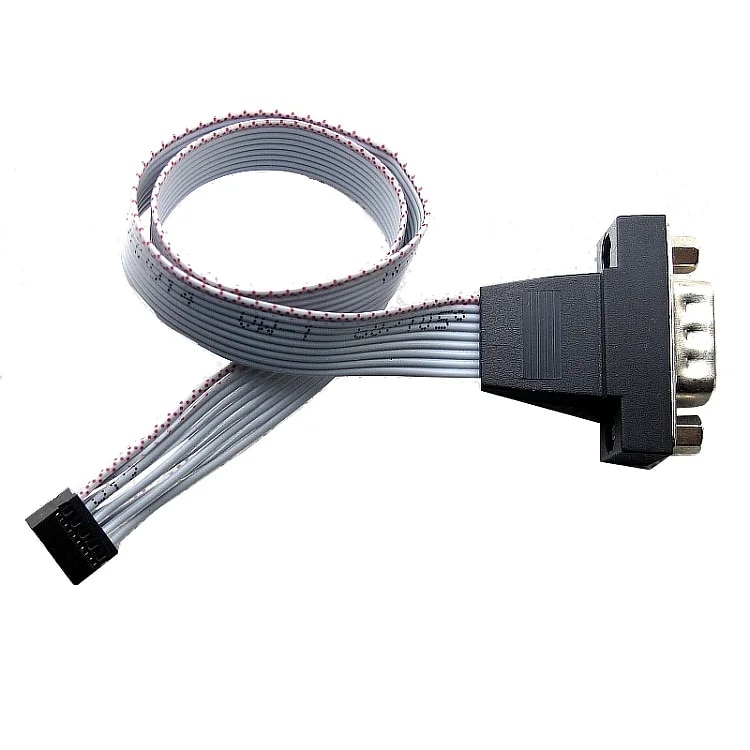 DB9 Serial cable COM RS232 male connector to DuPont PH2.0MM 2.54MM baffle adapter. 