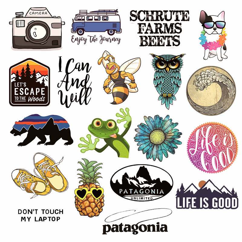 19 Amazon Trolley Case Hand Account Skateboard Notebook Car Motorcycle Graffiti Stickers