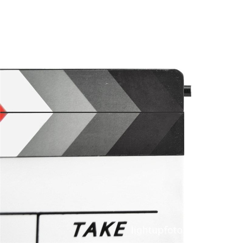 Clapperboard Director Video Scene Clapboard Dry Erase Director Movie Film Action Clap Photography Props Easy Install Easy to Use. 