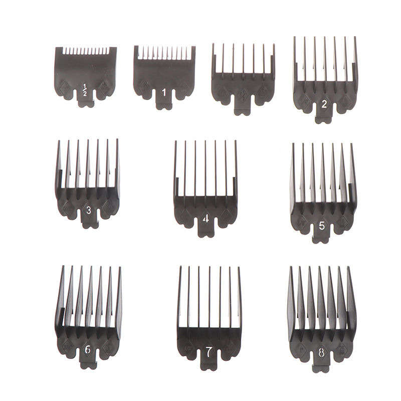 10Pcs 1.5-25mm Universal Limit Guide Comb for Hair Clippers Trimmer Guards Attachment Hair Beard Trimmers Blade Barber Tools. 