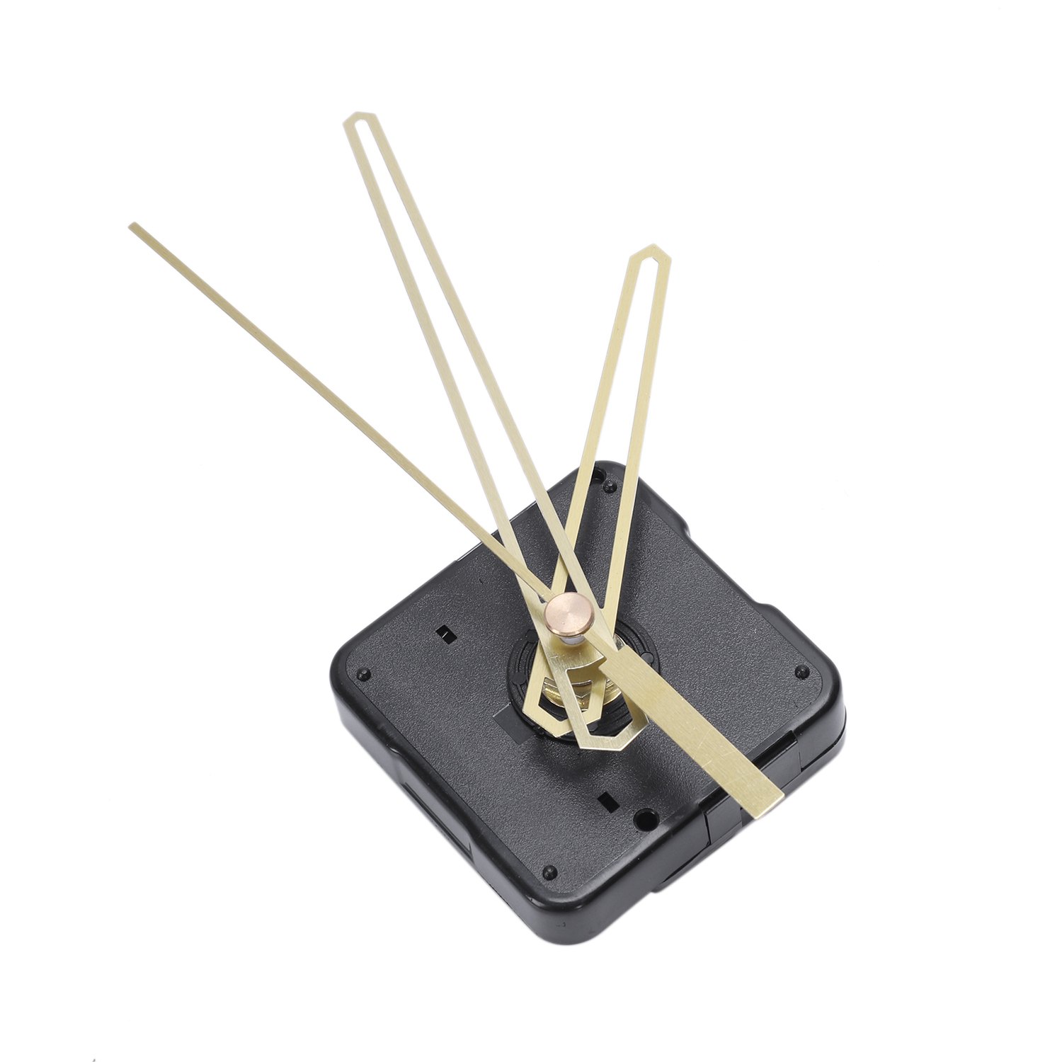 2Pcs Clock Mechanism Diy Kit Mechanism for Clock Parts Wall Clock Quartz Hour Minute Hand Quartz Clock Movement Home Decoration - Black & Black + Gold - Black & gold & black. 