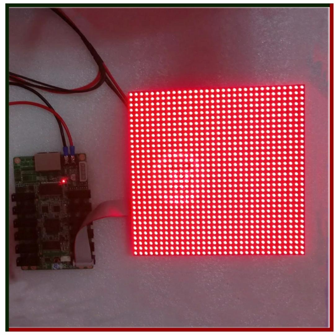 P6 LED module full color SMD 3535 RGB HD LED display module 128mm x128mm 1/16 scan, 32 x 32 pixel, 7 color LED panel. 
