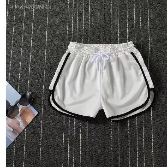 Leggings ultra shorts for men and women Douyin with the same drawstring tide brand three-point wide-legged home loose quick-drying pajama pants sweatpants