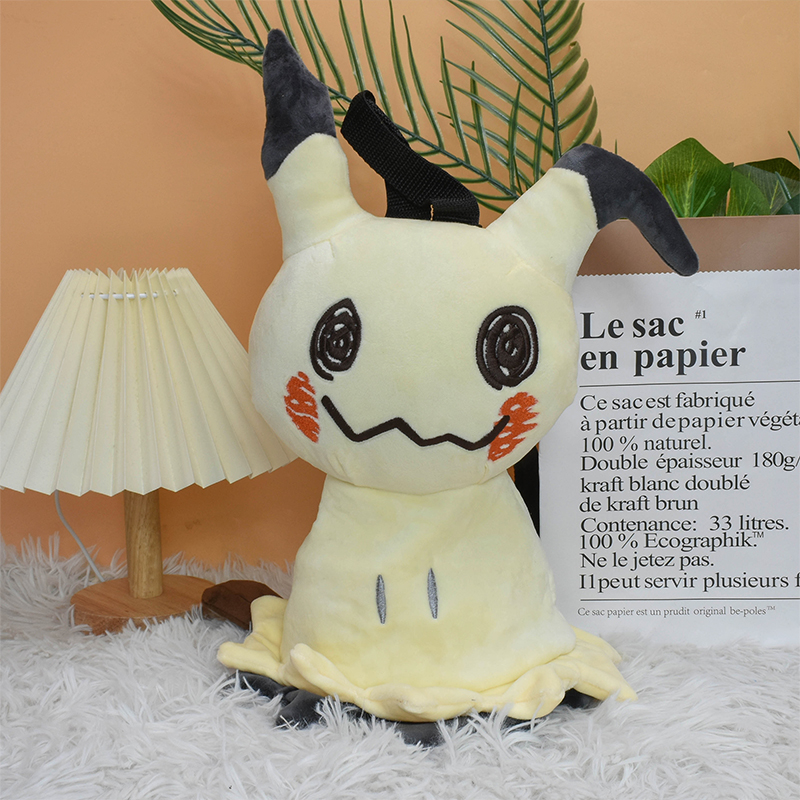 New Pokemon Backpack Plush Suffed Toy Pikachu Eevee Mew Gengar Snorlax Charizard Mimikyu Backpack Kawaii Kirby Shoulder Bag. 