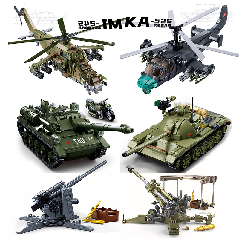 Sluban Normandy Landings Ww2 Military Vehicle Bunker Building Blocks Germany UK US World War I Ii Army Tank Plane Sets Luhuai CVC