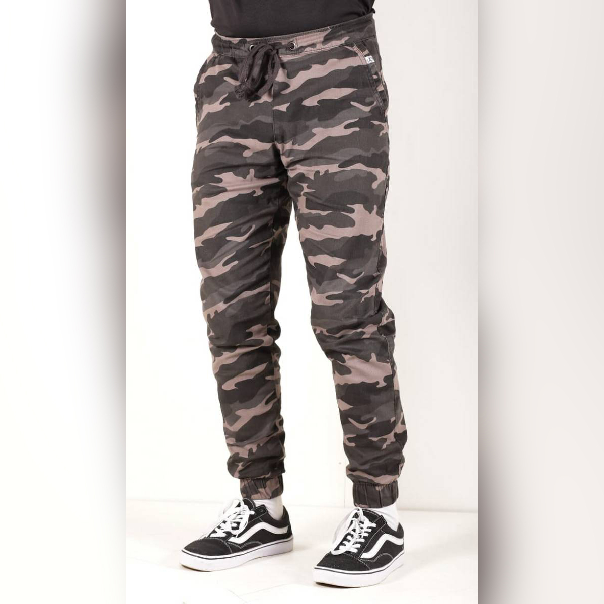 camouflage print joggers