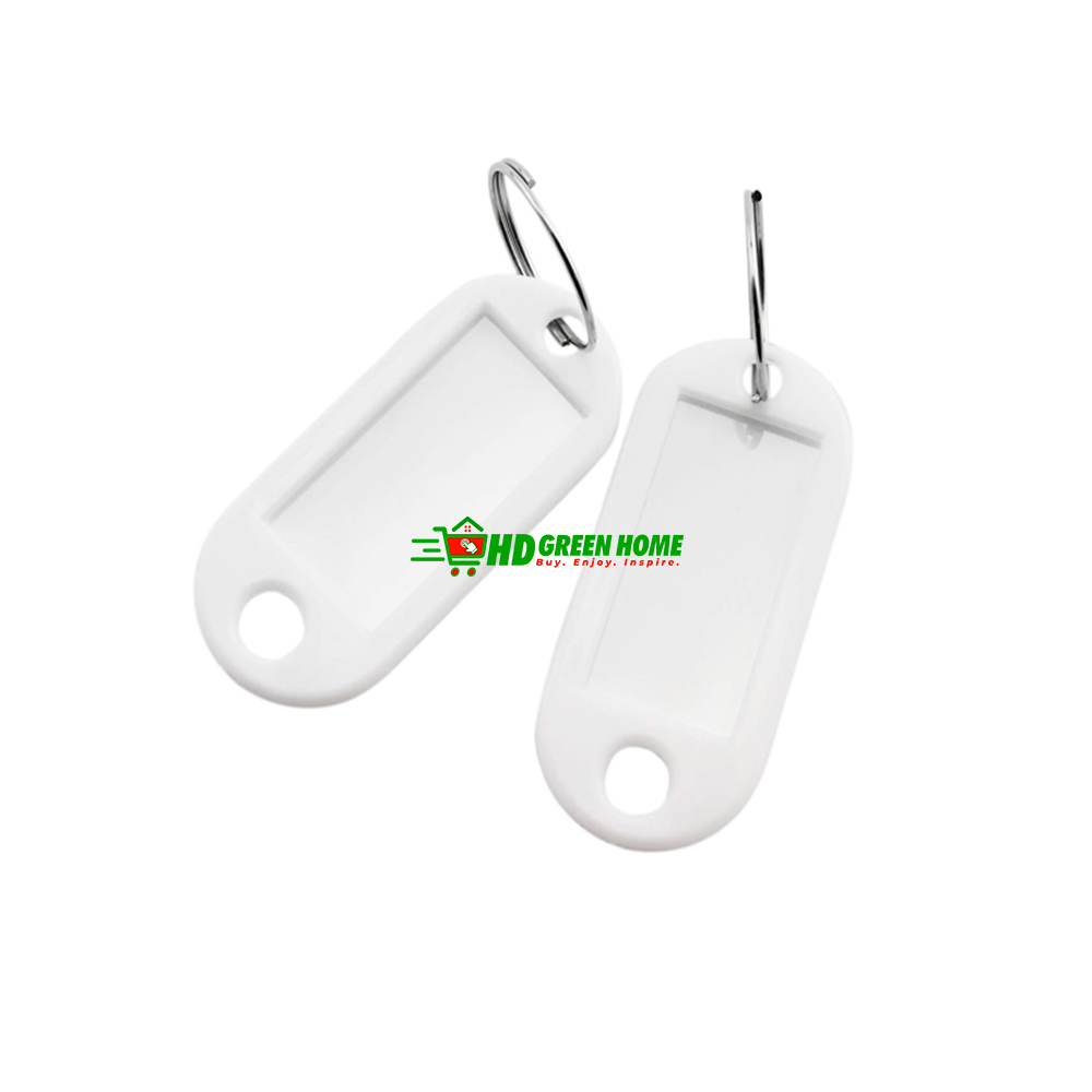 5/10 pcs x Plastic Key Tag with Split Ring Label Window ID Label Keyring Key Tags Key Holder. 