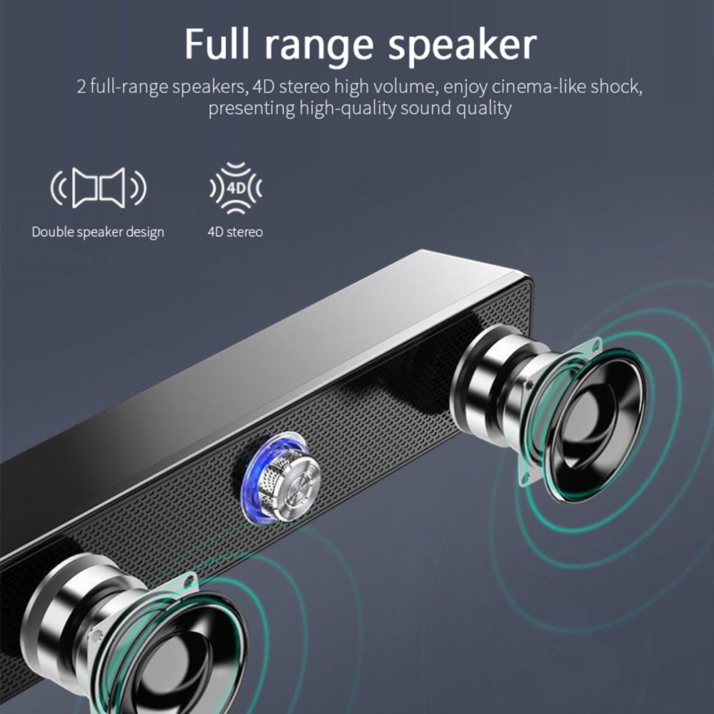 Soundbar With Subwoofer TV Sound Bar Home Theatre System Bluetooth Speaker Extra Bass PC Computer Speakers Bass Stereo. 